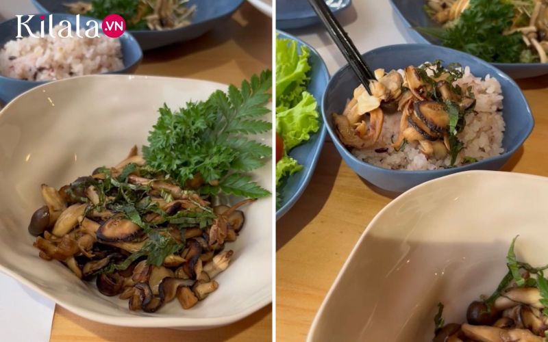 nghêu xào nấm nghêu xào nấm